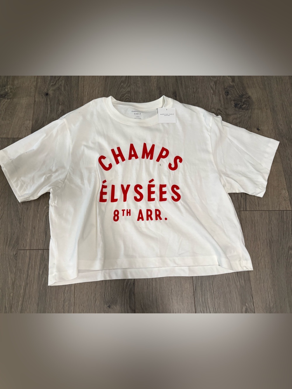 American Eagle graphic cropped tee